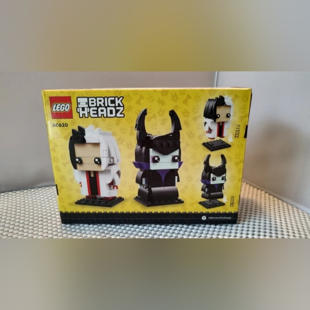 Lego Brick Headz 40620 Cruella & Maleficent Disney Villains NWT Building Toy - Picture 2 of 2